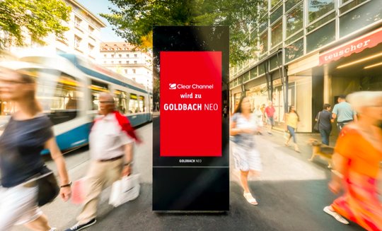 Dank des Wachstums des Aussenwerbevermarkters Goldbach Neo blieb der Gesamtumsatz stabil... (Bild © goldbach.com)