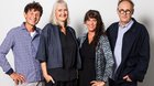 Der neue «Kulturplatz Talk» wird moderiert von Felix Münger, Barbara B. Peter, Rahel Giger und Florian Hauser (v.l.; Bild: © SRF/Gian Vaitl)