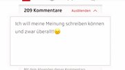 Nichts rechtfertigte die Ablehnung des Kommentar, befand die UBI mit 8 zu 1 Stimmen. (Bild Screenshot SRF)