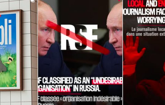 Wer mit der Organisation in Russland in Kontakt steht, riskiert ins Gefängnis geworfen zu werden... (Screenshot RSF International / Instagram)