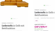 Bei Rabattberechnung auf einen fiktiven «Mondpreis» gestützt, um einen höheren Warenwert zu suggerieren... (Bild: © SLK)