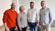 Bisherige und neue Köpfe an der Spitze von Bright: Christian Studer, Maya Salzmann, David Hugi, Markus Walder (v.l.)…                         (Bild: zVg)