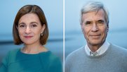 Maia Sandu und Michael Otto teilen sich das Preisgeld… (Bild: © Bertelsmann Stiftung)