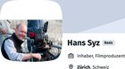 Der Zürcher Filmproduzent und Privatbankier Hans Syz führte Anfang Jahr Gespräche mit NZZ-CEO Felix Graf... (Bild: Screenshot xing.com)