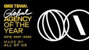 TBWA\ hat den Hattrick geschafft: zum dritten Mal Global Agency of the Year...  