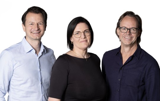 Die Führung: Managing Director Andreas Germar, Evelin Wachter, neue Chief Operating Officer, und Dirk Lux CEO Publicis Media Switzerland...   (Bild zVg)