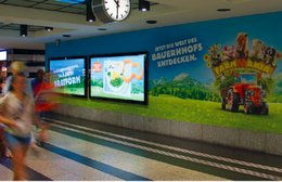 Branding Wall im Zürcher Hauptbahnhof