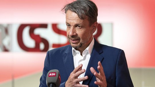 Marchand steht seit 2017 an der Spitze der SRG. Nun tritt er vorzeitig zurück... (Bild: SRG SSR)