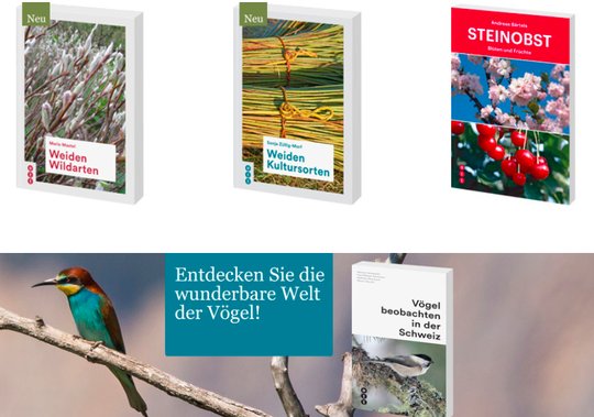 Buchprogramm aus den Bereichen Natur und Wandern werden fortgeführt... (Bild: Screenshot)