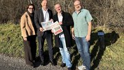 Bringen die neue Wochenzeitung gemeinsam heraus: Carmela Herzog, Walter Herzog, Ciril Moser und Sascha Moser… (v.l., Bild: zVg) 