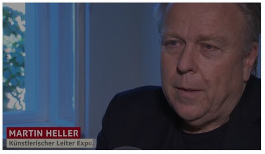 Martin Heller in einem SRF-Bericht zur Expo 2002... (Screenshot: ©  SRF)