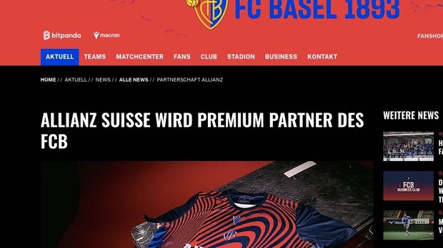 Auf der Fanseite wird die neue Premium Partnerschaft sehr begrüsst...    (Bild: Screenshot/FCB)