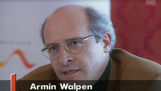 Ende Februar 1996: Armin Walpen wird zum Generaldirektor ernannt... (Bild: SRF)